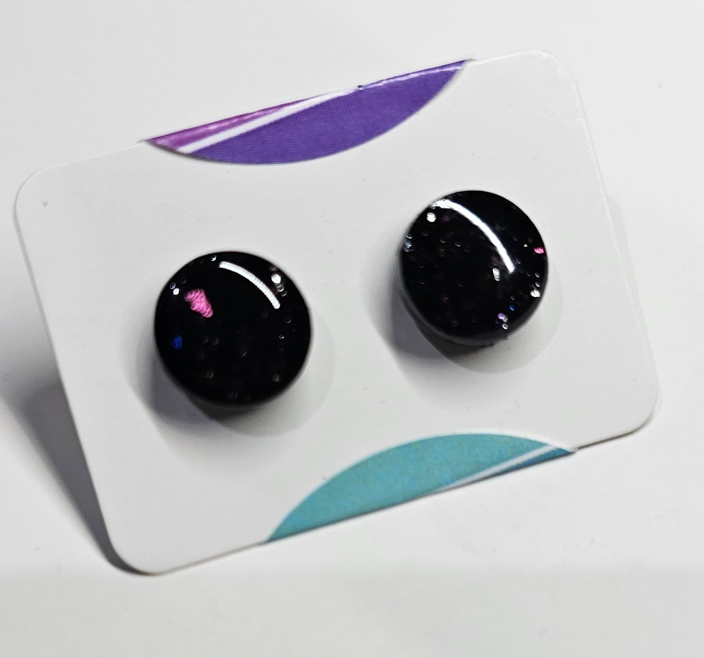 Subtle galaxy dot stud earrings