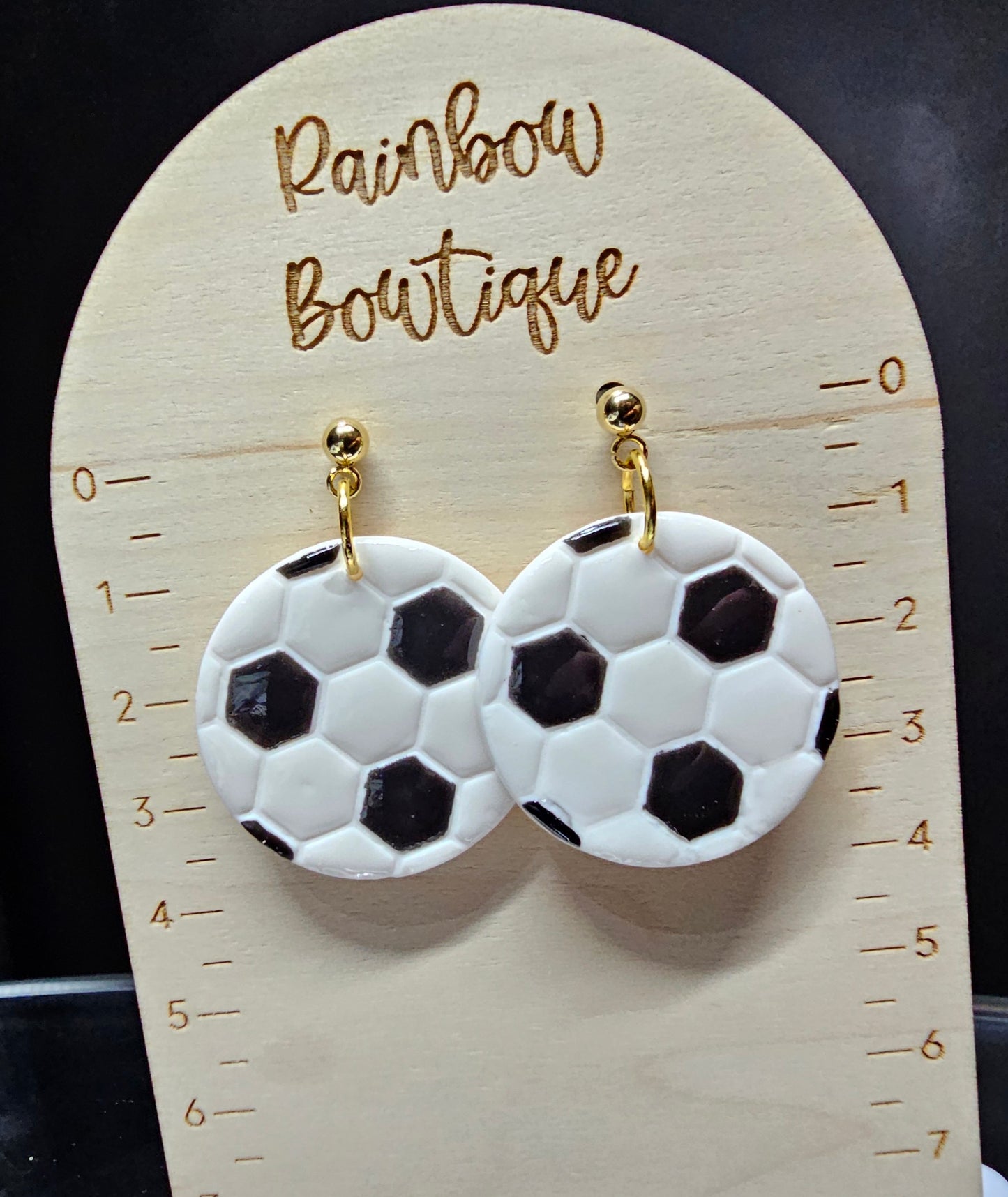 CUSTOM Football earrings