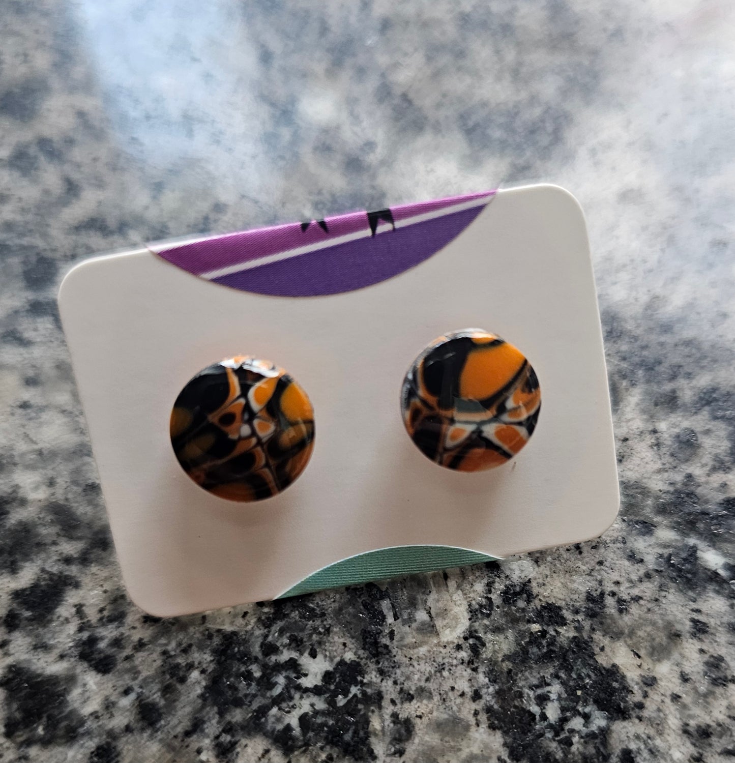 Autumnal stud earrings