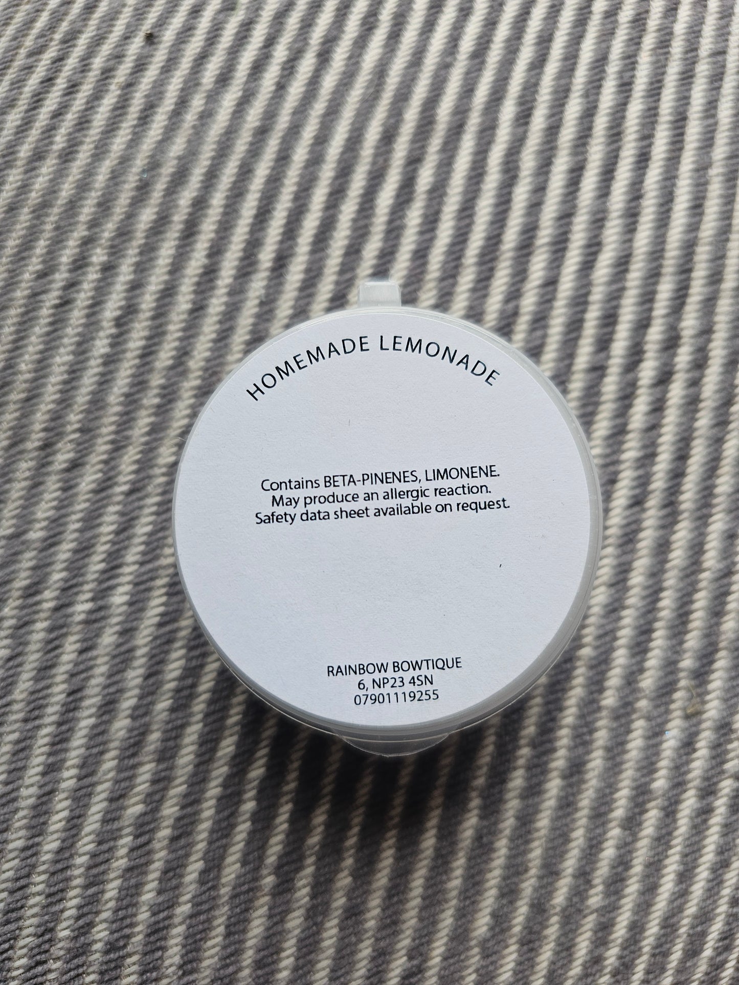 Homemade lemonade wax melt pot