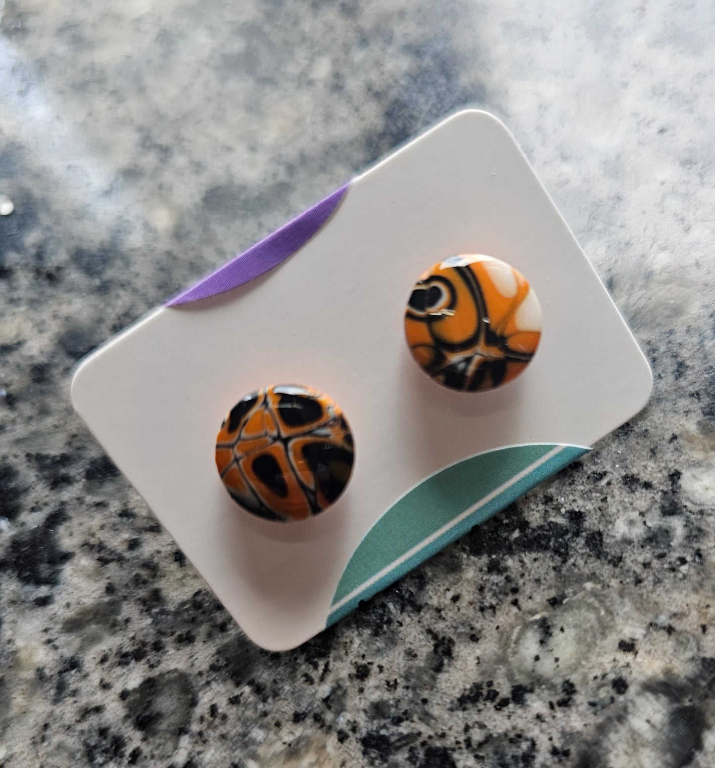 Autumnal stud earrings