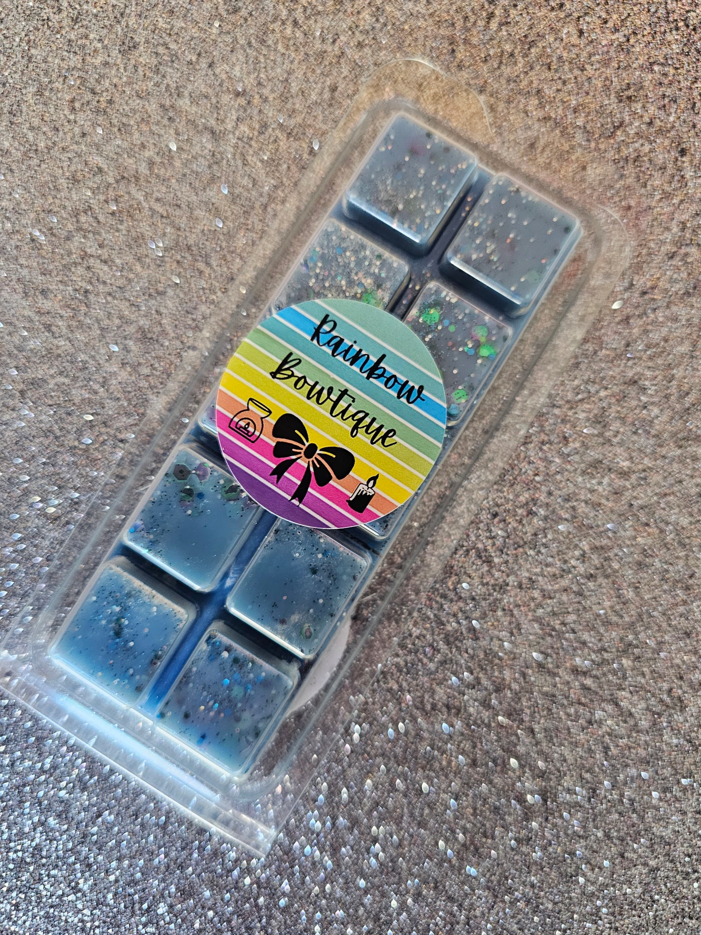 Blueberry frosting wax melt snap bar