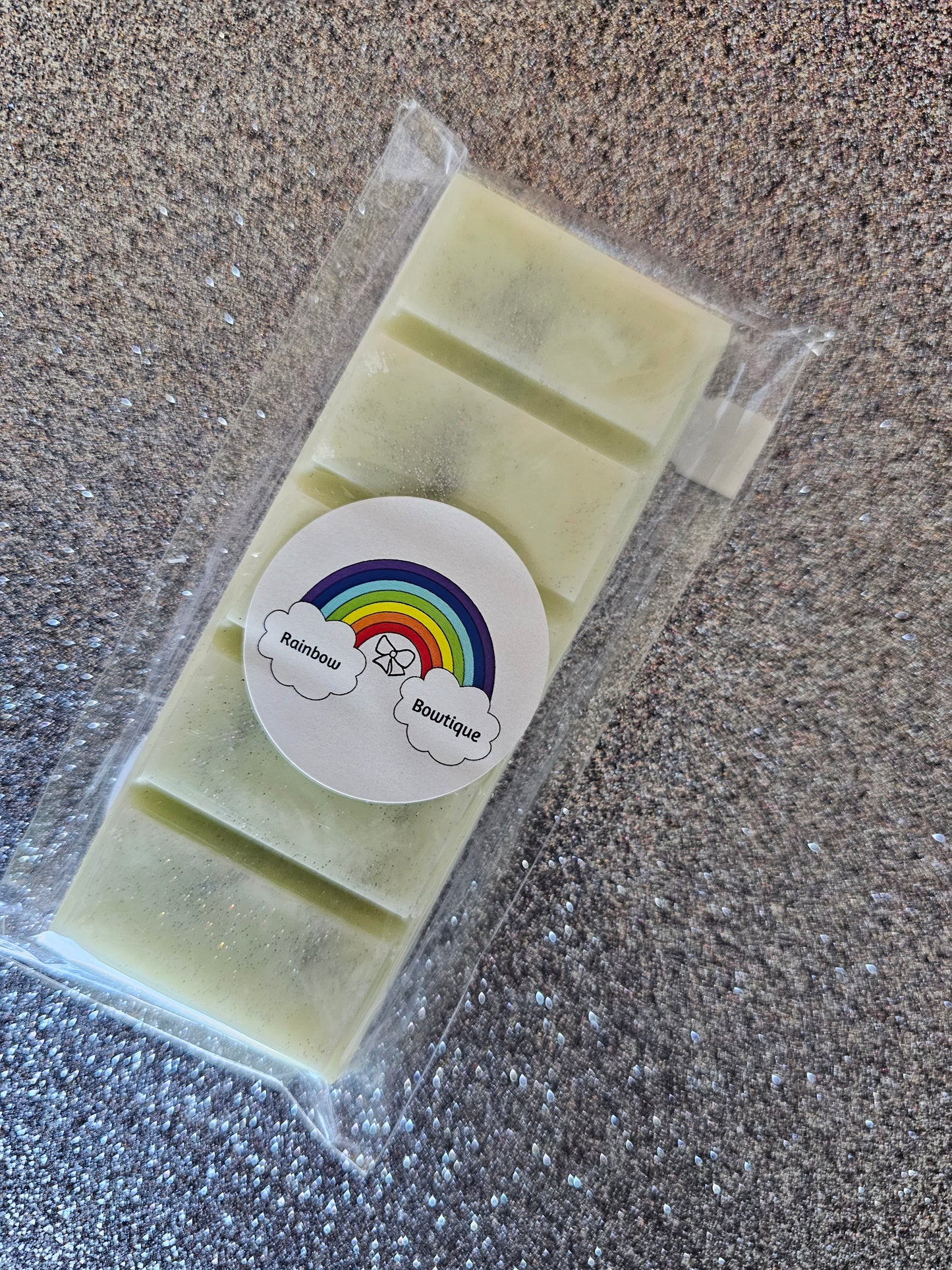 Squeaky clean wax melt snap bar