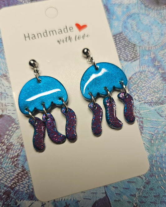 Jelly fish earrings