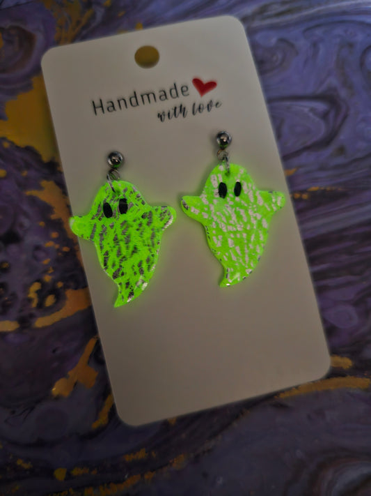 Ghost (glow in the dark) earrings