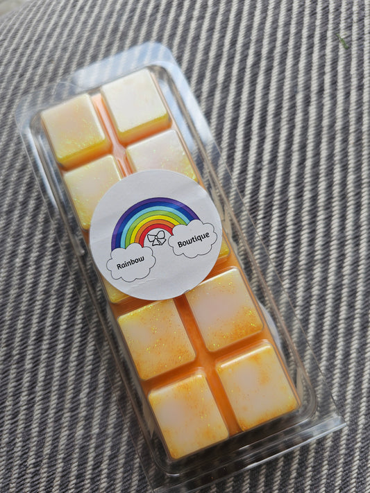 Marshmallow and sweet clementine snap bar wax melt