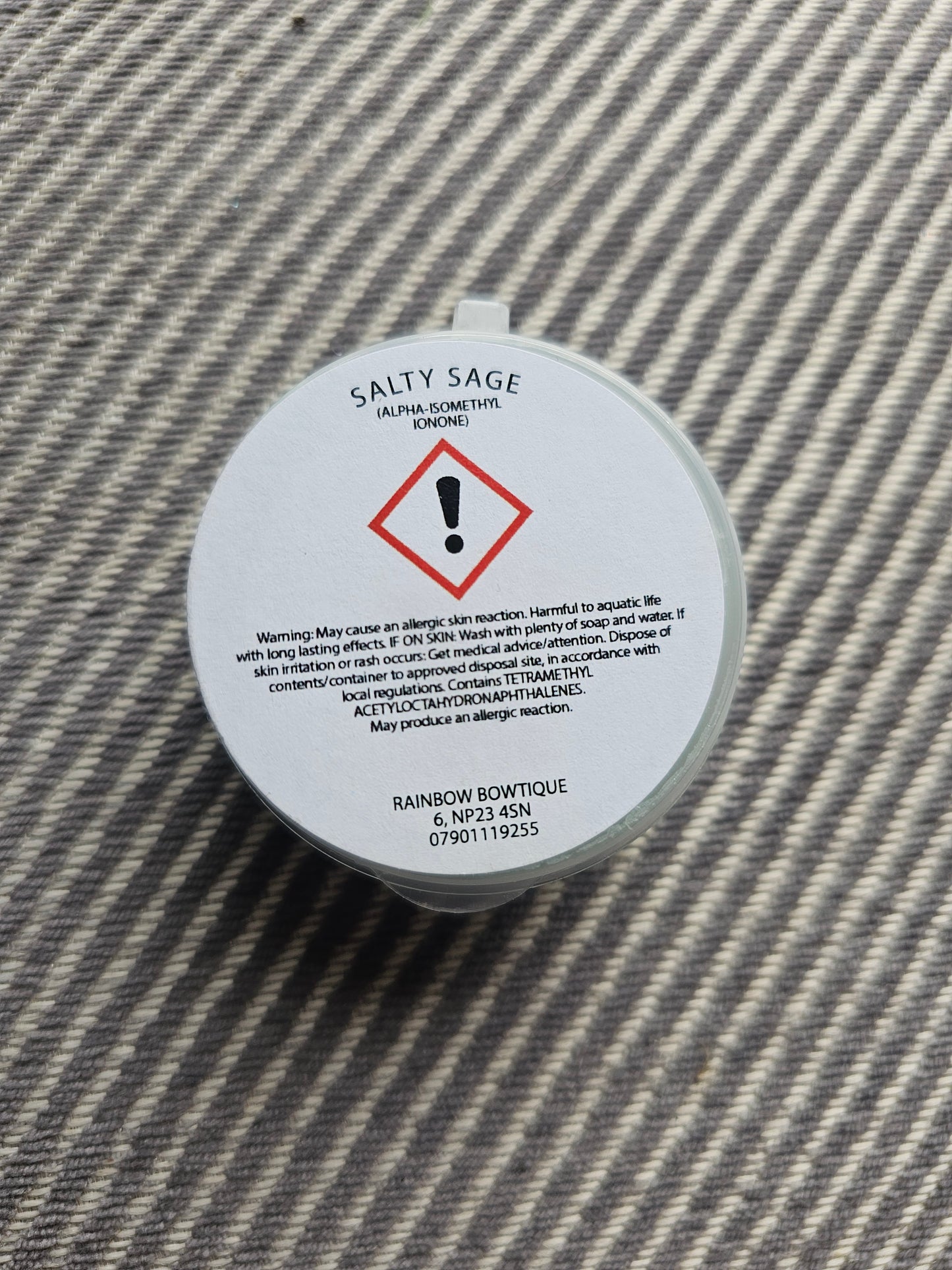 Salty sage wax melt pot