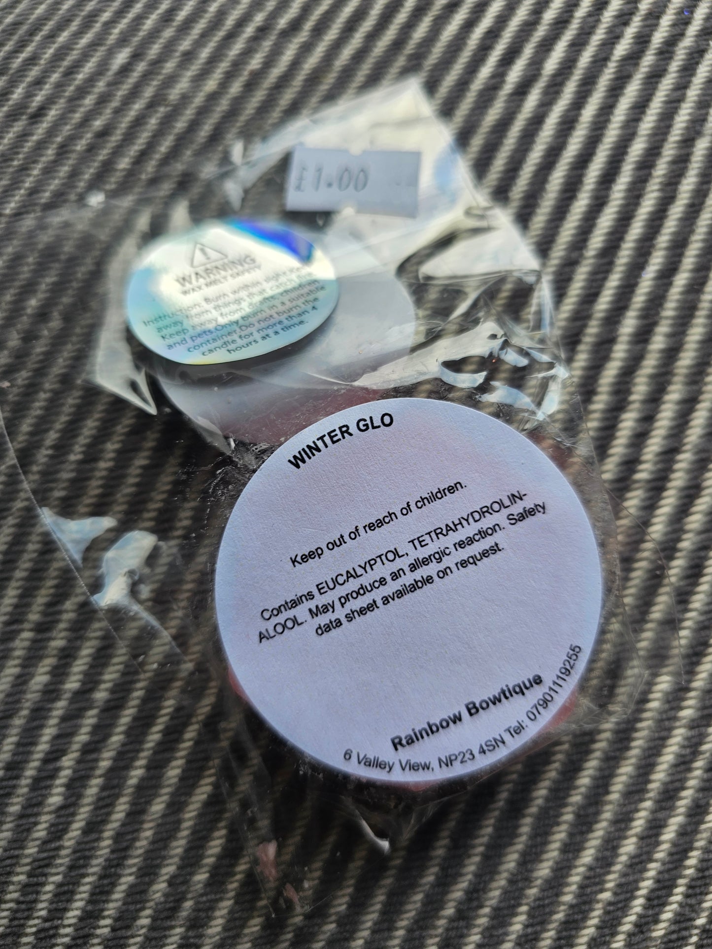 Winter glo honeycomb wax melt