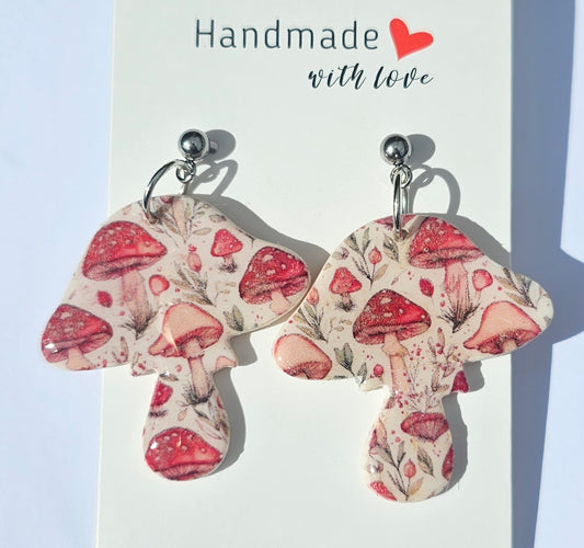 Mushroom earrings