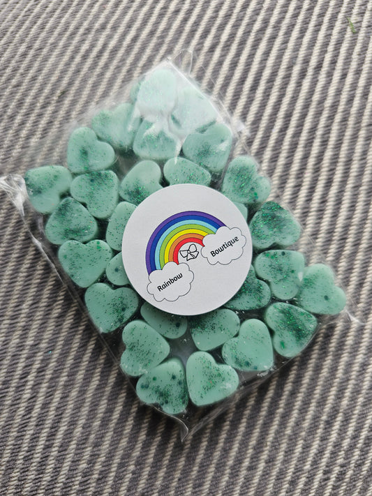 Salty sage wax melt hearts