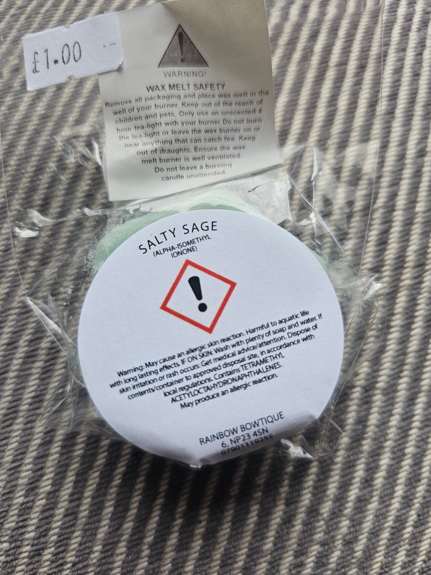 Salty sage honeycomb wax melt