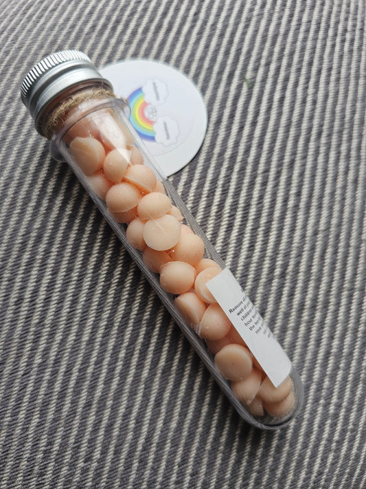 Peaches and cream test tube
