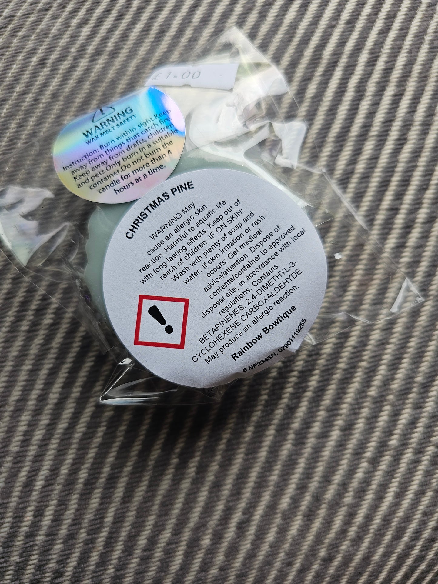 Christmas pine honeycomb wax melt