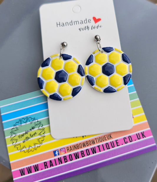 Football earrings