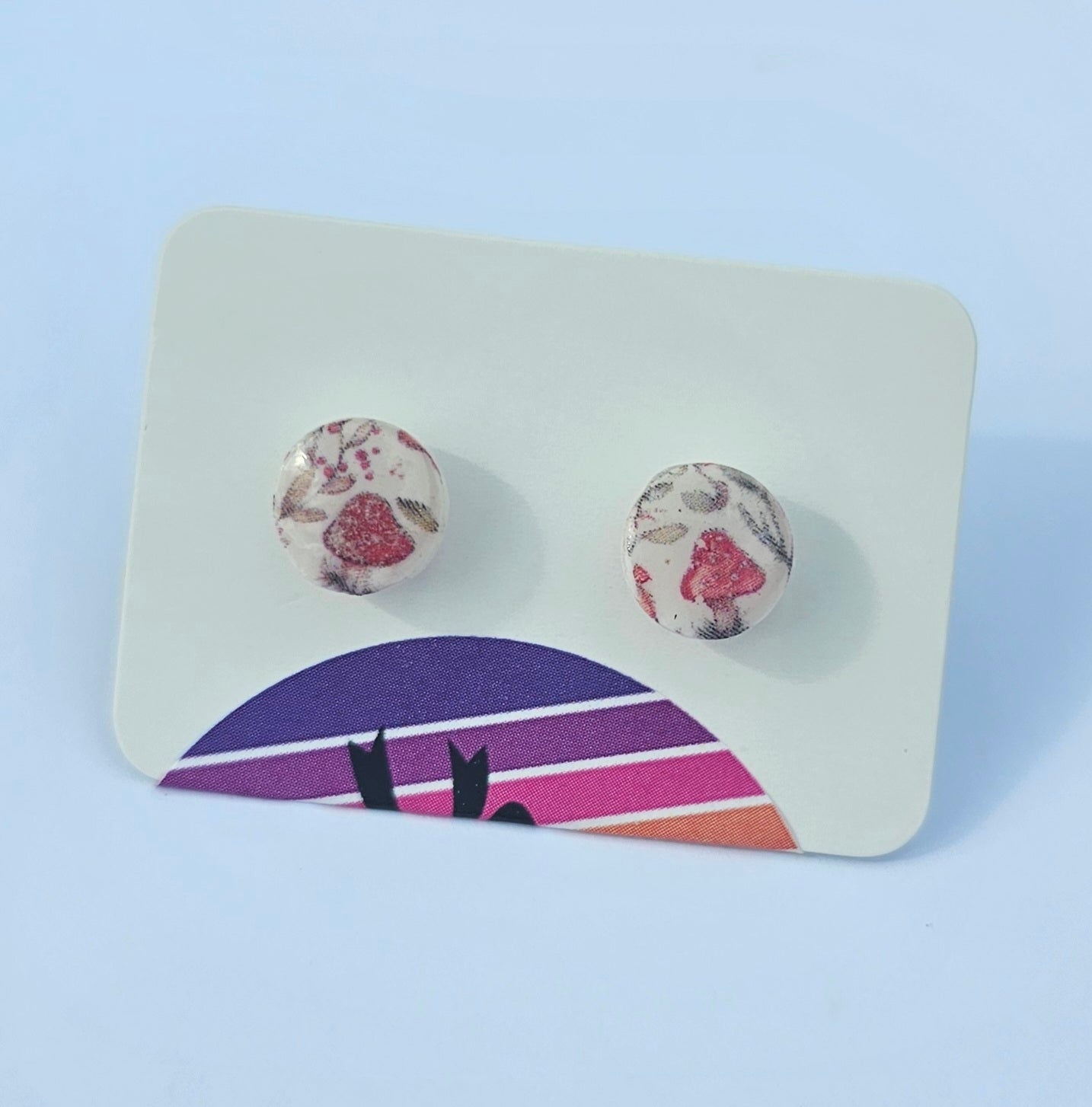 Dinky mushroom autumn studs